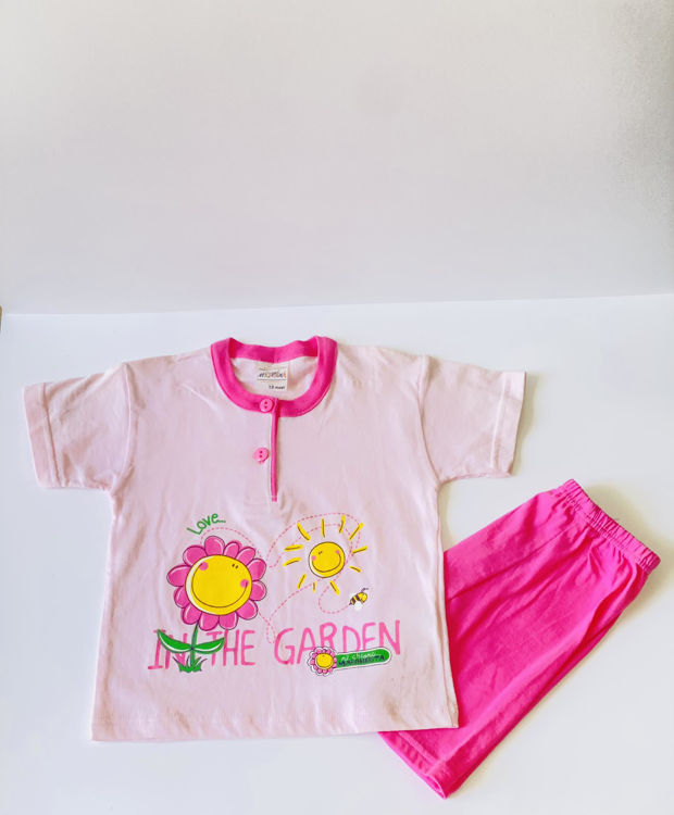 Picture of BGP1218- COTTON SHORT SLEEVE WITH SHORTS BABY PYJAMA